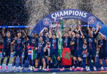 Paris Saint-Germain er i en eksklusiv Champions League gruppe som har vunnet to trofeer på rad