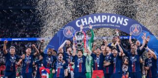 Paris Saint-Germain er i en eksklusiv Champions League gruppe som har vunnet to trofeer på rad
